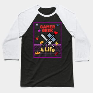 Gamer Geek Baseball T-Shirt